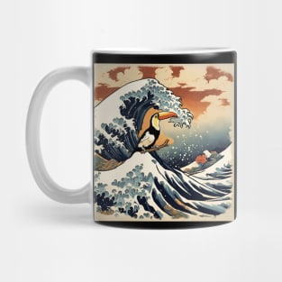 Toucan in the Great Wave Bird Watching Ornithology Bird Feeder Birding Dad Mug